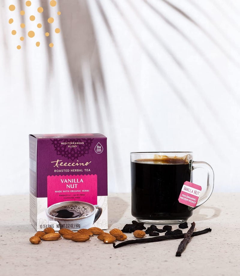 Teeccino Vanilla Nut Roasted Herbal Tea - Image 5